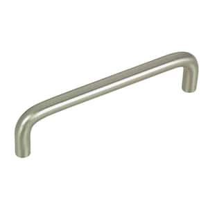 Livingston Collection 3 3/4 in. (96 mm) Brushed Nickel Functional Round Cabinet Bar Pull