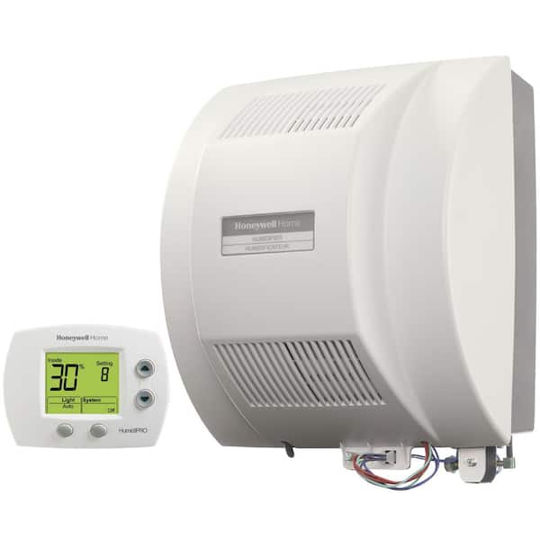 HE360D 18 Gal. Powered Flow-Through Whole House Humidifier and Digital Humidistat