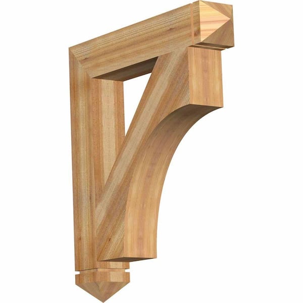 Ekena Millwork 6 in. x 40 in. x 36 in. Western Red Cedar Westlake Arts and Crafts Rough Sawn