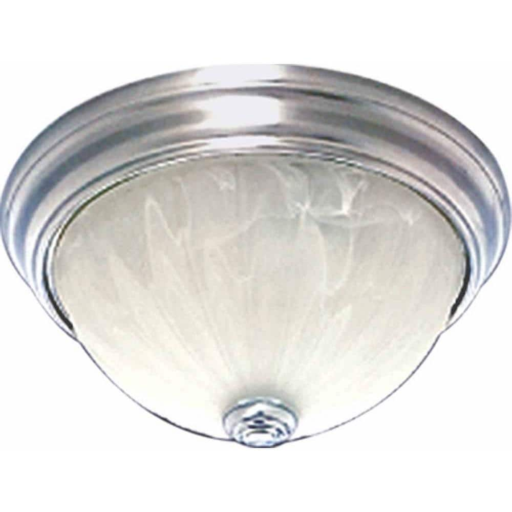 Volume Lighting Marti 3-Light Brushed Nickel Flush Mount