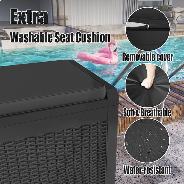 Uv Resistant Super Large Seat Cushion - Removable And Washable