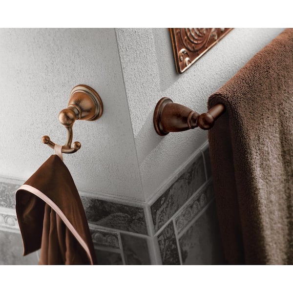 Brantford Double Robe Hook in Oil Rubbed Bronze