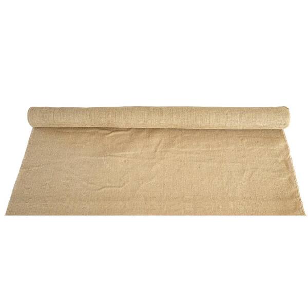 Agfabric 63 in. x 15 ft. Gardening Burlap Roll Natural Burlap Fabric