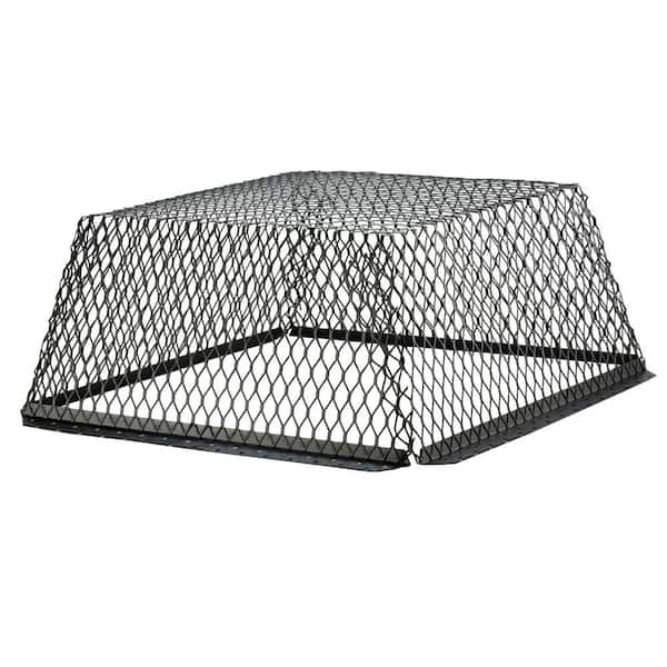 HY-C VentGuard 25 in. x 25 in. x 12 in. Roof Wildlife Exclusion Screen in Galvanized Black