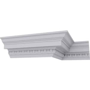 SAMPLE - 3-1/2 in. x 12 in. x 3-1/2 in. Polyurethane Sussex Egg and Dart Crown Moulding