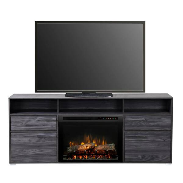 Dimplex Sander 66 in. Freestanding Electric Fireplace TV Stand Media Console in Carbon