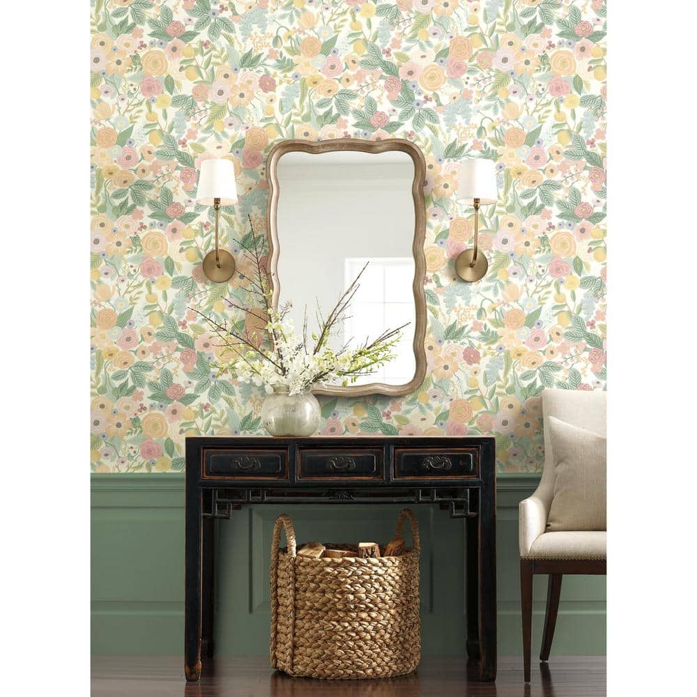 Pastel Floral Peel and Stick Wallpaper Roll