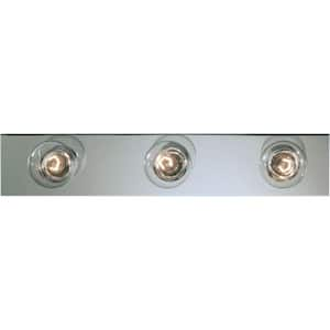 Broadway Collection 3-Light Polished Chrome Traditional Bath Vanity Light