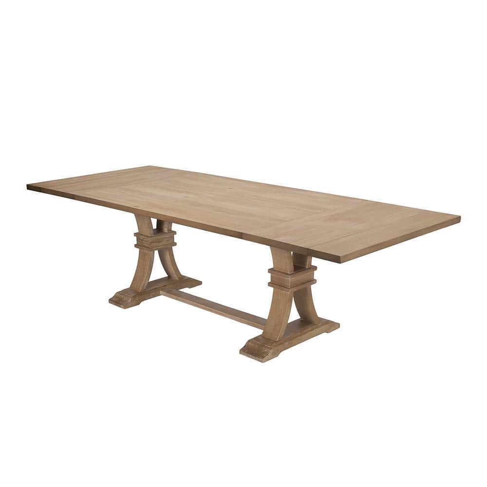 Rustic Natural Reclaimed Wood Extendable Dining Table