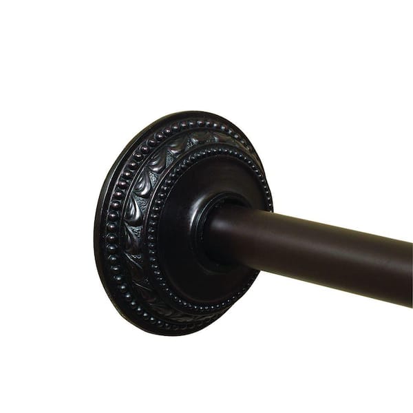 Zenna Home 44 in. to 72 in. Adjustable Tension Shower Rod in Oil Rubbed Bronze