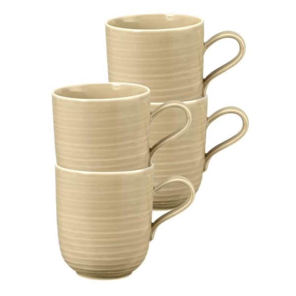 Terra Mug 13.5 fl. oz., Sand, Set of 4