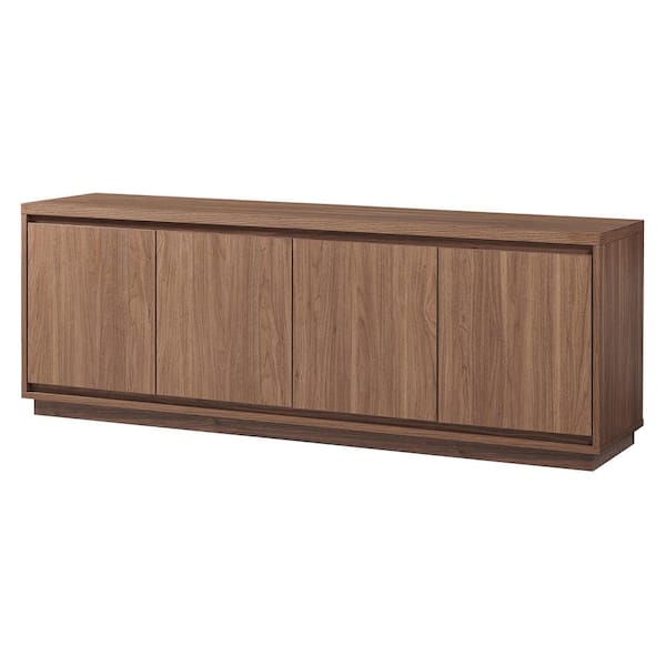 Presque 68 in. Satin Walnut TV Stand Fits TV's up to 75 in.