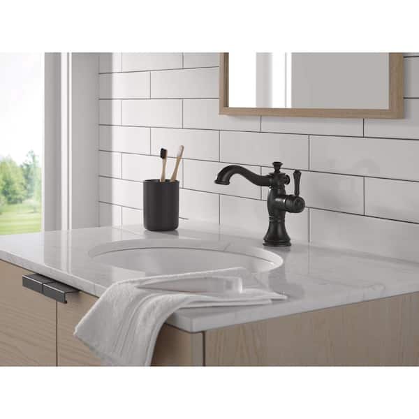 Cassidy Single Handle Single Hole Bathroom Sink Faucet in Matte Black