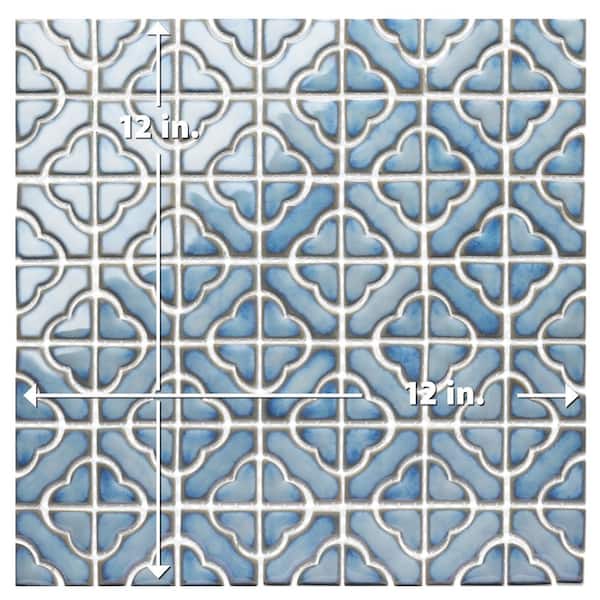 Merola Tile Hudson Tower Marine 12 in. x 12 in. Porcelain Floor