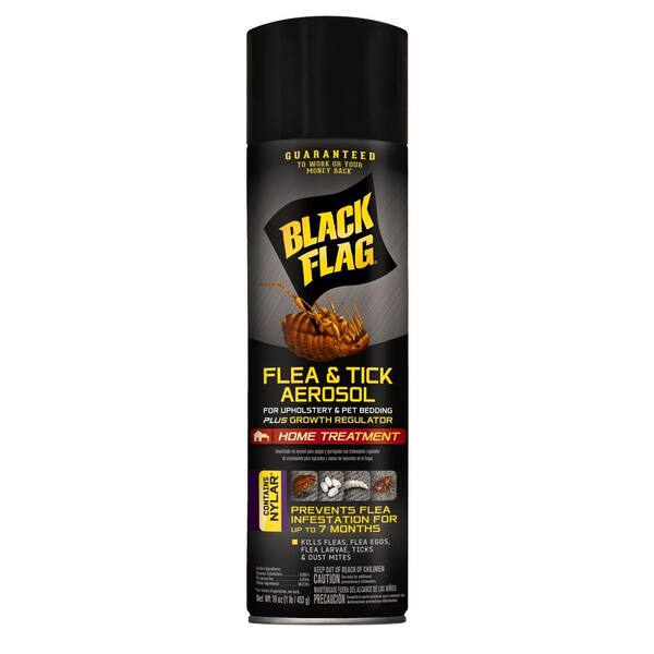 Black Flag Flea and Tick Killer 16 oz. Aerosol Spray HG110941 The Home Depot