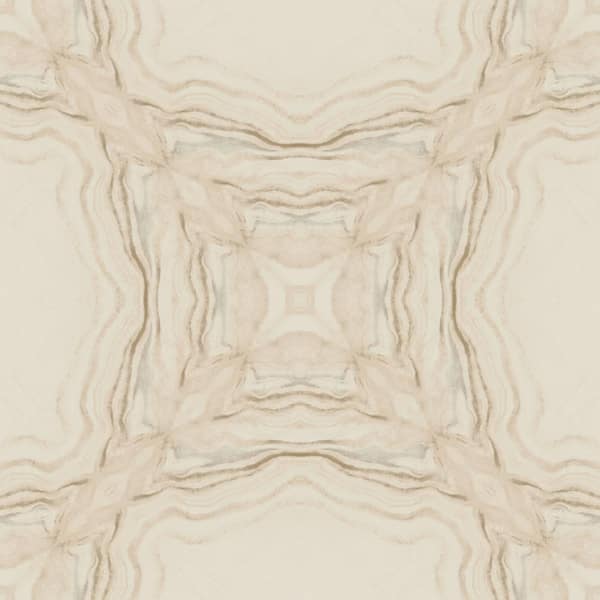 York Wallcoverings Beige Metallic Stone Kaleidoscope Vinyl Paper Unpasted Wallpaper (21 in. x 33 ft.)