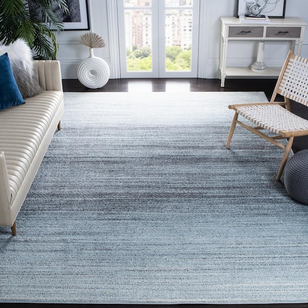 Adirondack Gray/Light Gray 8 ft. x 10 ft. Gradient Area Rug