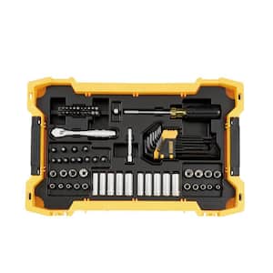 1/4 in. and 3/8 in. Drive Mechanics Tool Set with Toughsystem Trays (131-Piece)