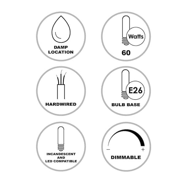 Odyssey 37.75 in. 5-Light Brushed Nickel Bathroom Vanity Light with Frosted Inner Glass and Clear Outer Glass