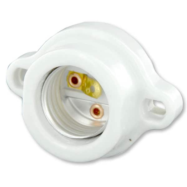 Leviton Medium Base Threaded Porcelain Lamp Holder Light Socket 660W 20080-198 