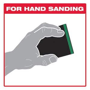 3.75 in. x 4.75 in. 180-Grit Ultra Fine Hand Sanding Sponge (100-Pack)