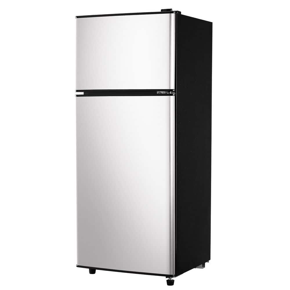 4Â cu.Â ft.Â MiniÂ RefrigeratorÂ withÂ 1.2Â cu.Â ft.Â TopÂ DoorÂ FreezerÂ inÂ Silver,Â 7-LevelÂ TempÂ Adjustable