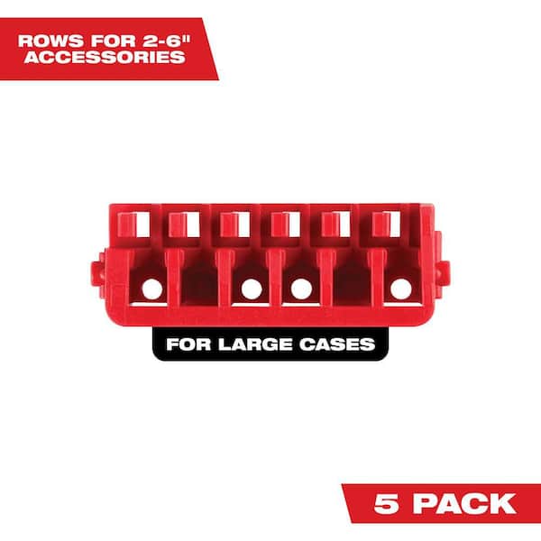 Large Case Rows for Impact Driver Accessories (5-Pack)