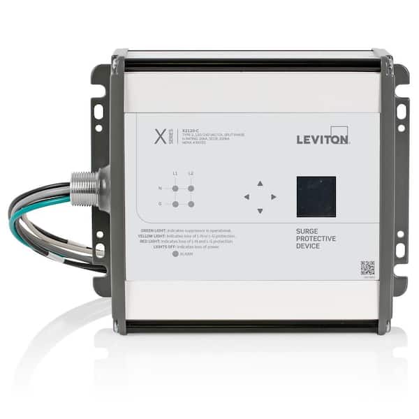 Type 2 Surge Protective Panel, 120/240-Volt AC, Split Phase, 400kA Per Phase, Features LCD Screen with Surge Counter