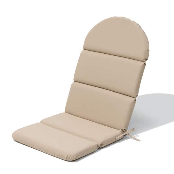 20 x 50 1-Piece Deep Seating Patio Outdoor Adirondack Chair Cushion in Beige