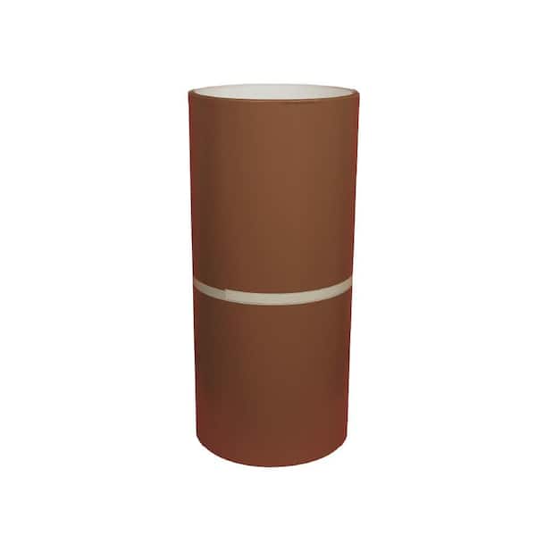 24 in. x 50 ft. Terra Cotta over White Aluminum Trim Coil