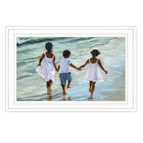 HomeRoots Charlie Family and Friends 1-Piece Framed Wall Art 15 in. x 19 in.