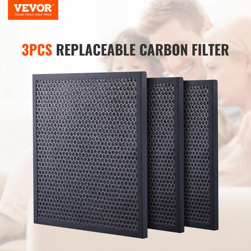 VEVOR 16'' x 19'' Activated Carbon Air Filter Replacement, 3 Pack