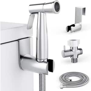 Luxury Refresh Series Handheld Bidet Attachment with Adjustable Water Pressure, Easy-to-Install Kit, Stainless Steel