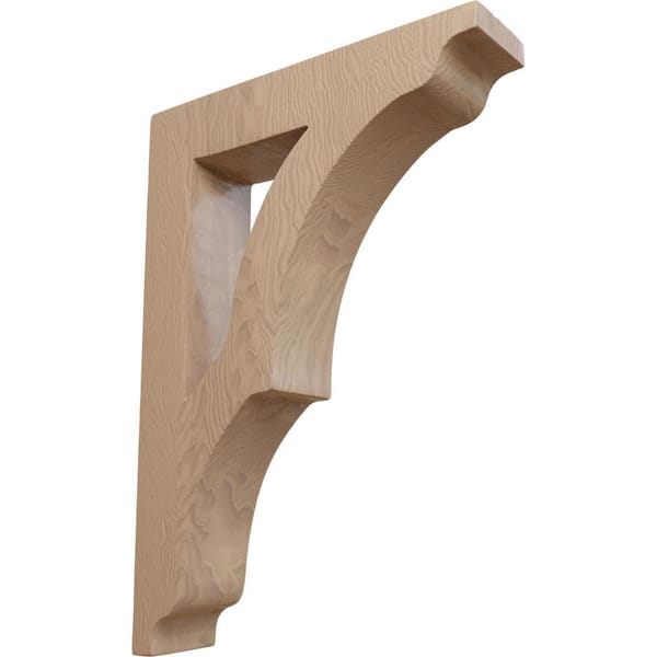 Ekena Millwork 1-3/4 in. x 10-1/2 in. x 7-1/2 in. Mahogany Medium Avila Bracket
