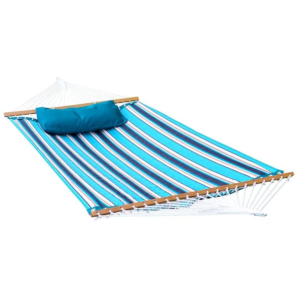 Algoma 13 ft. Reversible Sunbrella Quilted Hammock w/Matching Pillow, Teal