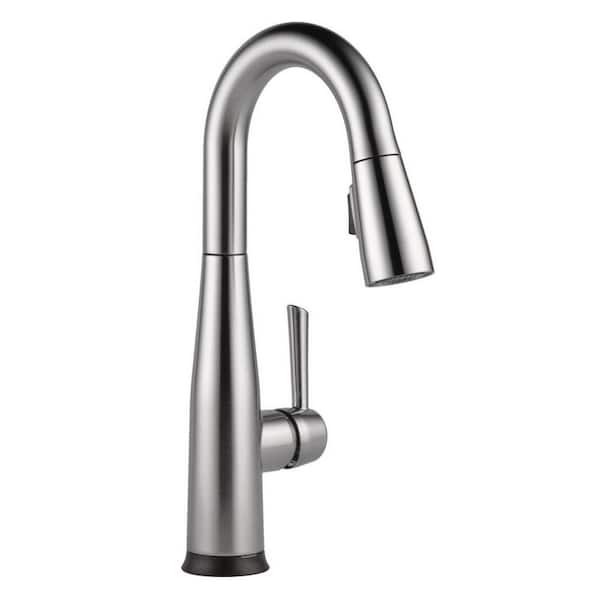Delta Essa Touch2O with Touchless Technology Single Handle Bar Faucet in Arctic Stainless