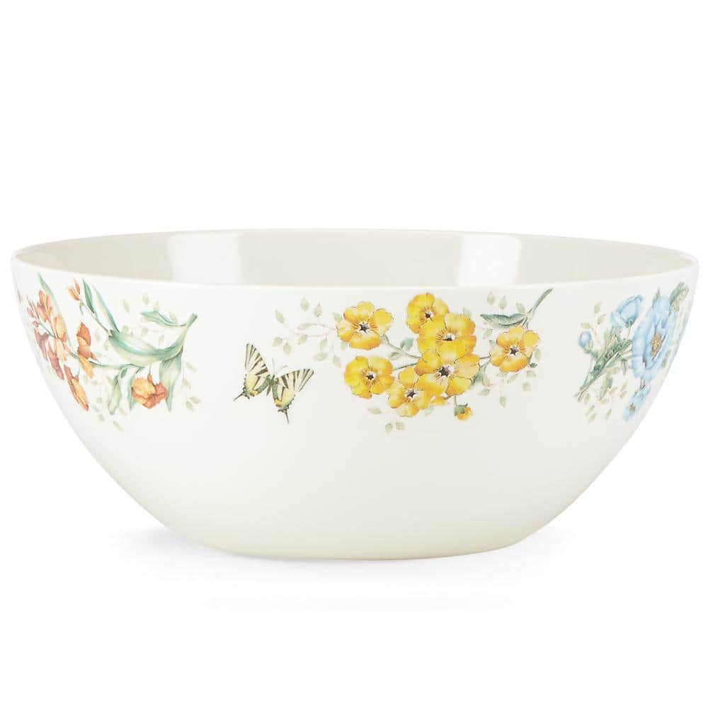 Lenox 11.25 in. Butterfly Meadow Melamine 68 fl. Oz. Multi-Colored Melamine Serving Bowls (Set Of 1)