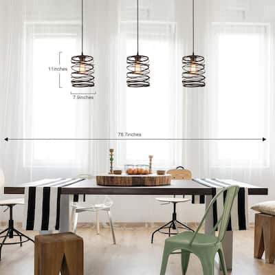 Island Bronze Pendant Lights Lighting The Home Depot