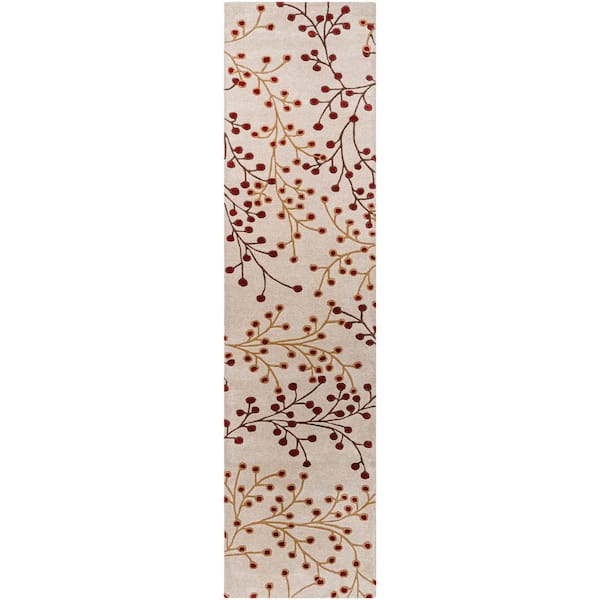 Livabliss Bari Cream 3 ft. x 12 ft. Runner Rug