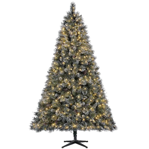 Home Accents Holiday 7.5 Ft Fenwick Pine LED PreLit Artificial