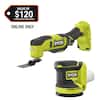RYOBI ONE+ 18V Cordless 2-Tool Combo Kit with Multi-Tool and 5 in. Random Orbit Sander (Tools Only) PCL1207N