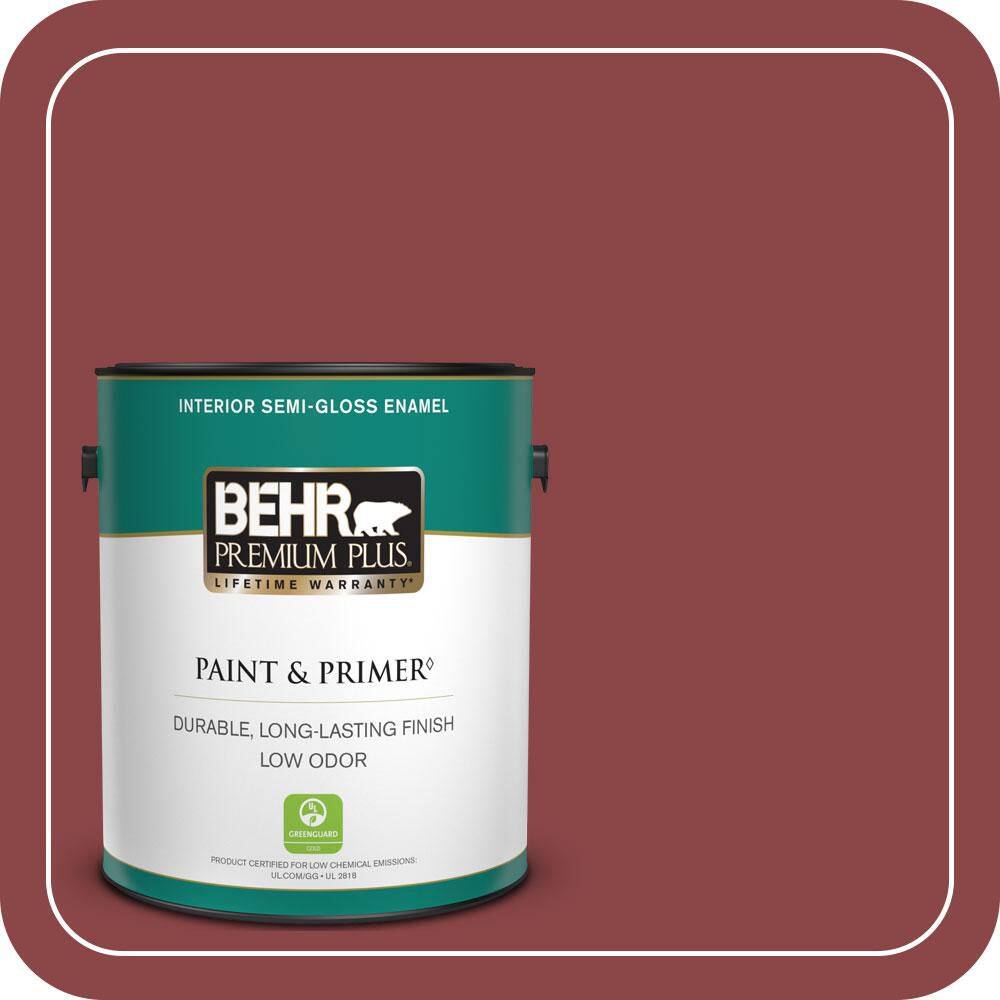 1 gal. #PPU1-10 Forbidden Red Semi-Gloss Enamel Low Odor Interior Paint & Primer price history on PriceWatchPro