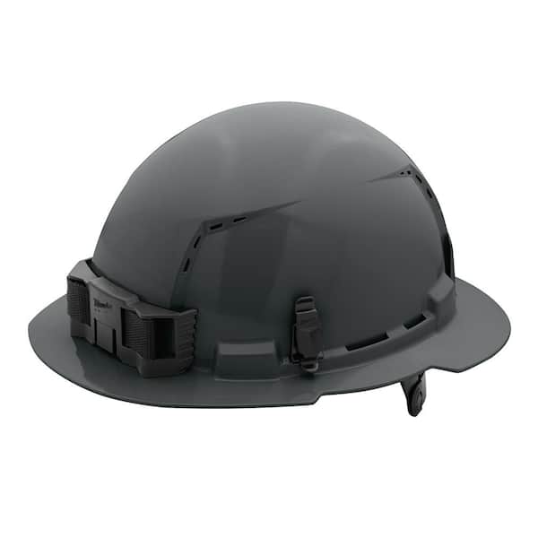 Milwaukee BOLT Gray Type 1 Class C Full Brim Vented Hard Hat with 6 Point Ratcheting Suspension (5-Pack)