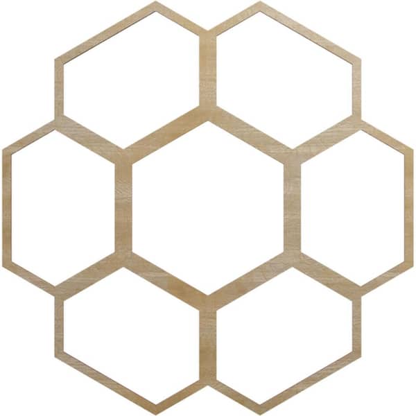 Ekena Millwork 28 in. x 12 in. x 0.25 in. Wood Medallion Moulding