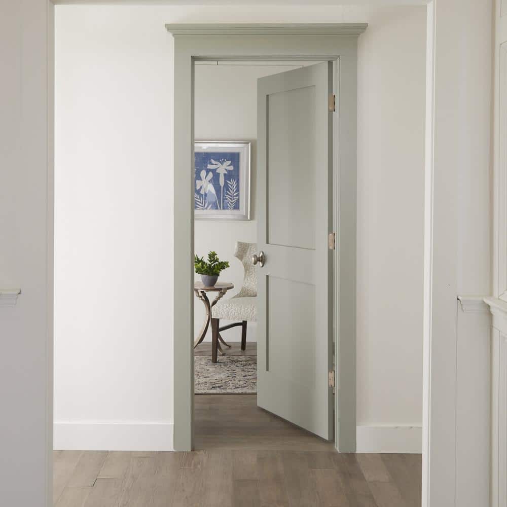 Primed White MDF 30" x 80" 2-Panel Shaker Interior Door