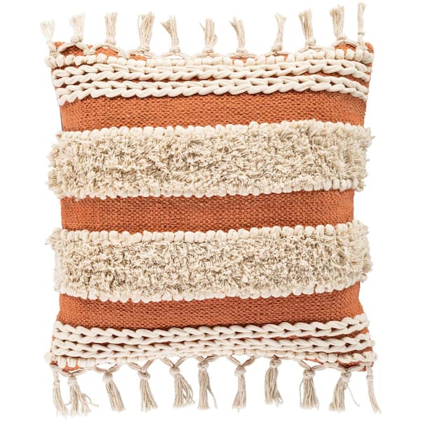 rust orange throw pillows