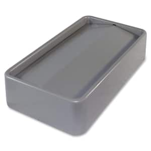 Gray Swinging Trash Can Lid for Wall Hugger 23 Gal. Trash Can