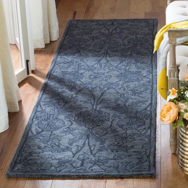 Antiquity Gray/Multi 2 ft. x 6 ft. Floral Runner Rug