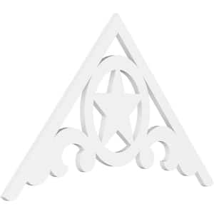 1 in. x 48 in. x 28 in. (14/12) Pitch Austin Gable Pediment Architectural Grade PVC Moulding