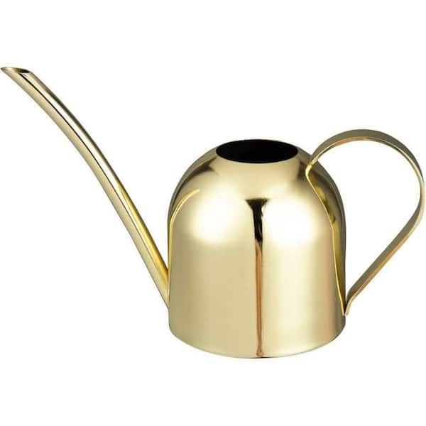 0.12 gal. Small Gold Stainless Steel Watering Can with Long Spout for House, Desk, Office Indoor Plants